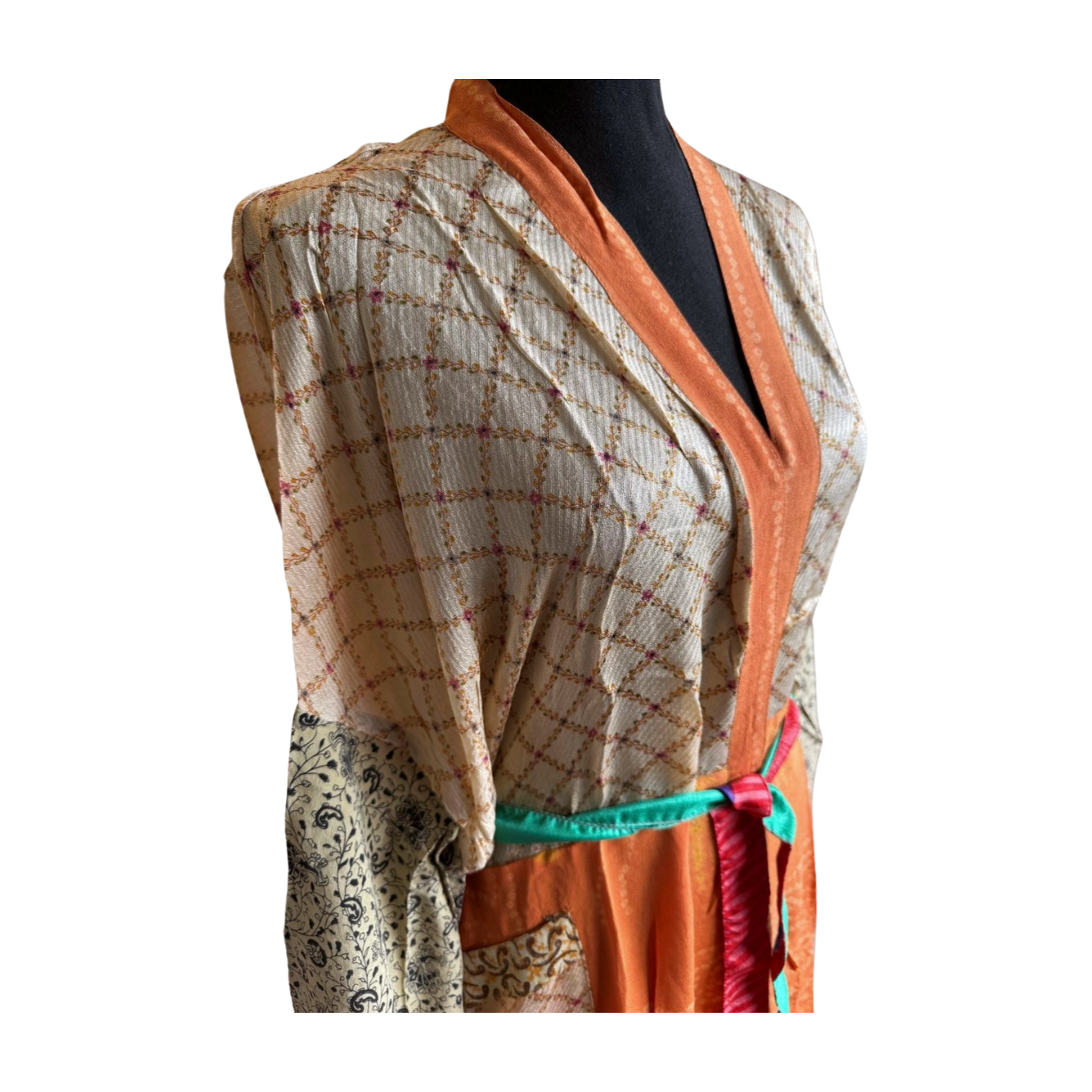 Silk Patchwork Kimono #41