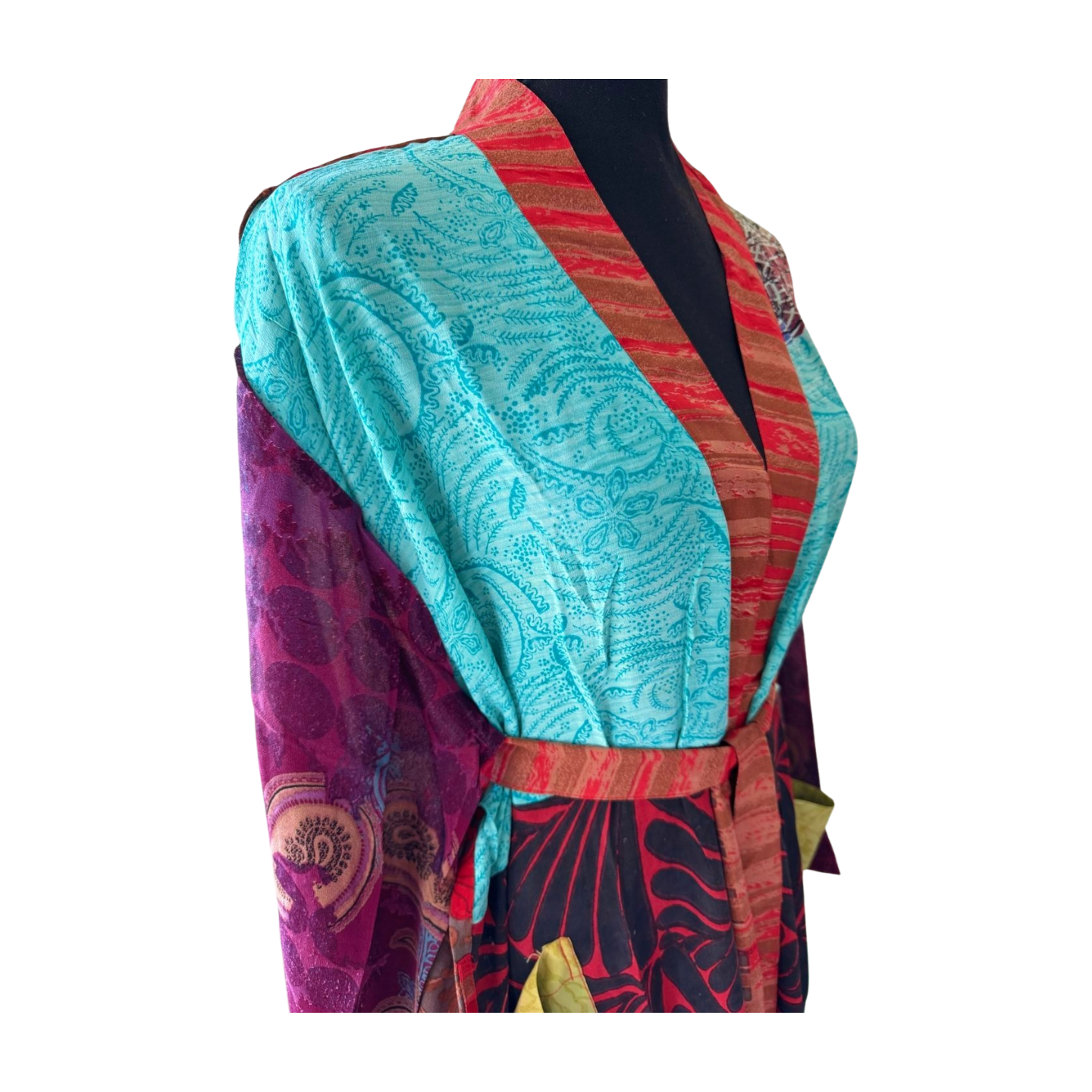 Silk Patchwork Kimono #25