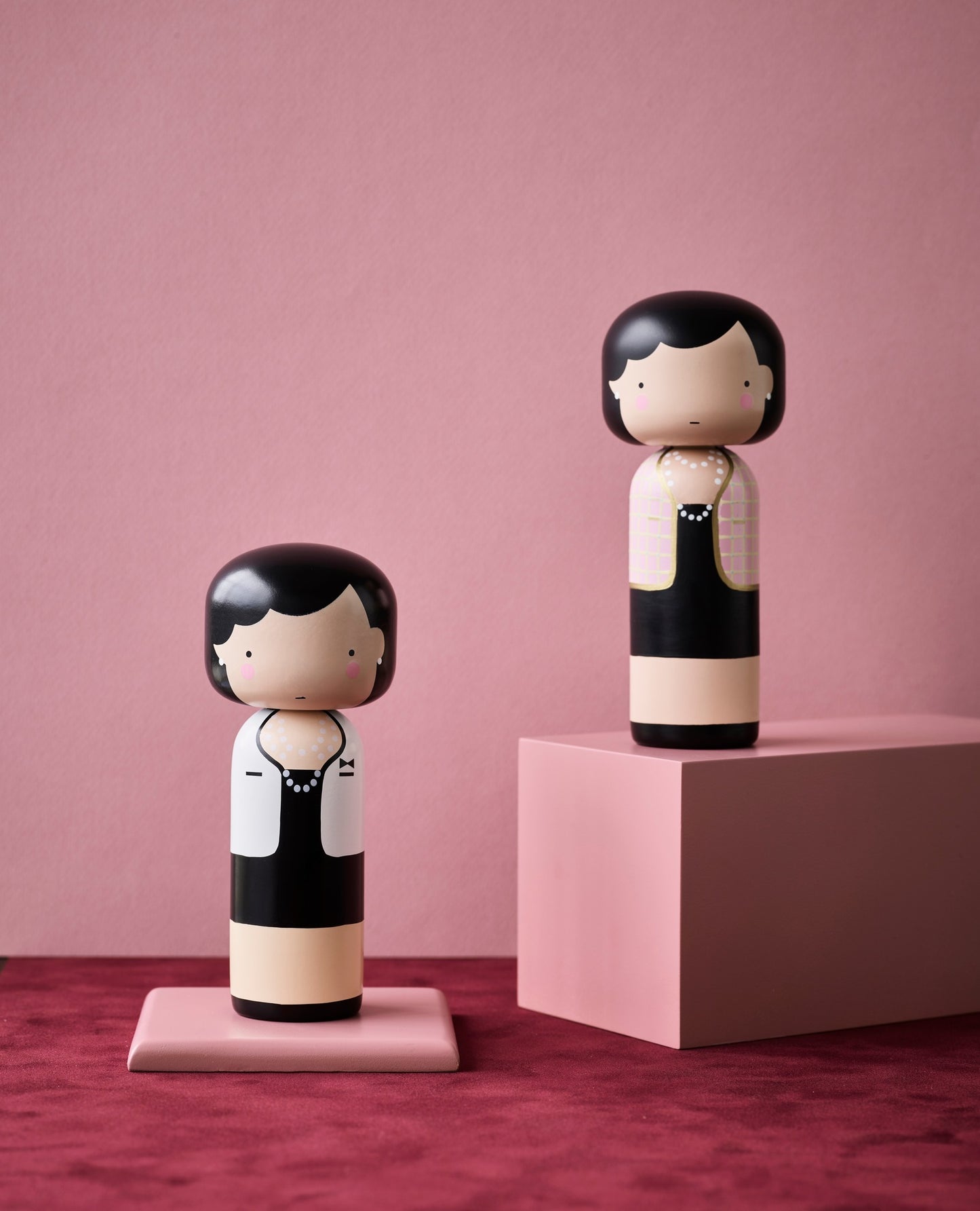Lucie Kaas Designer Kokeshi - Coco Pink - Isabel Harris