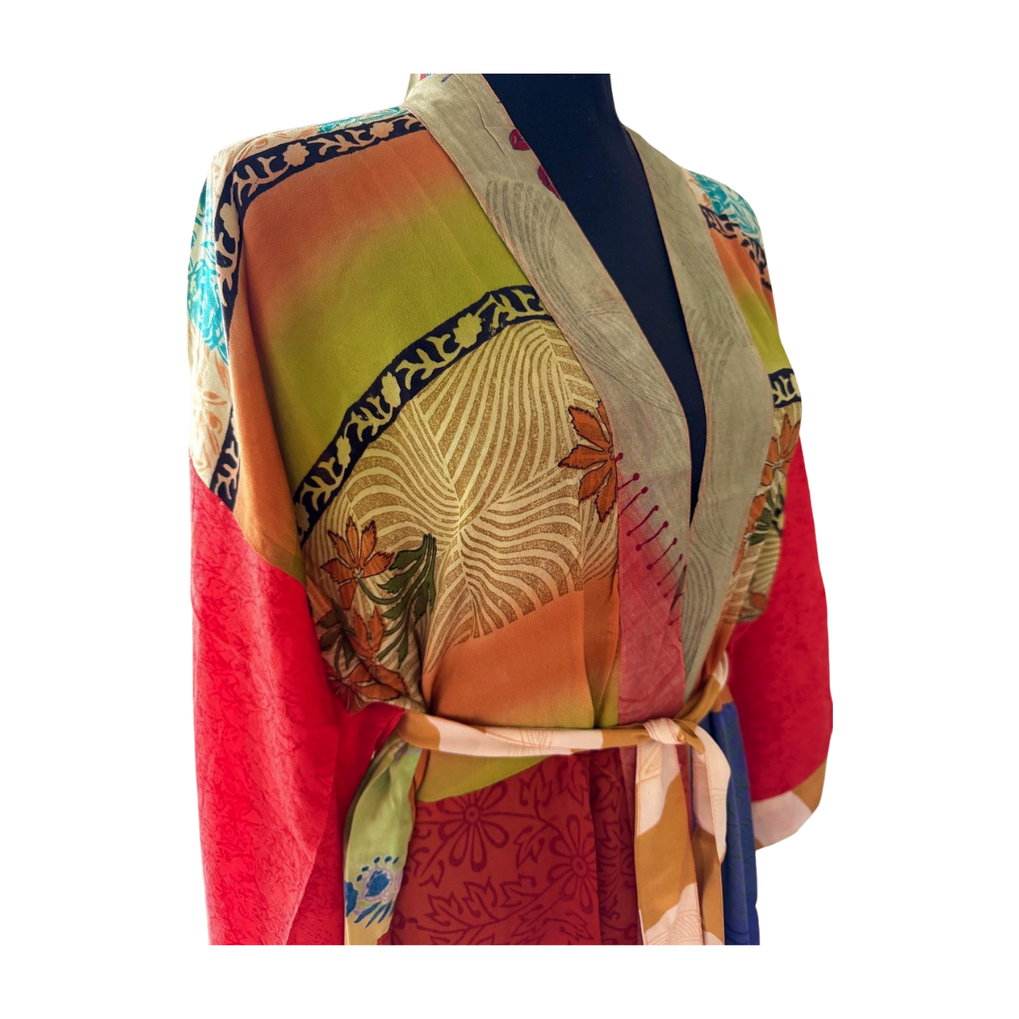 Silk Patchwork Kimono #29