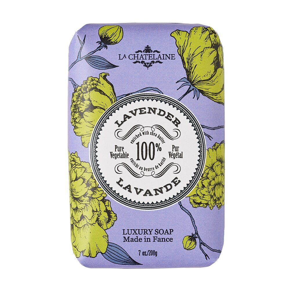 La Chatelaine Luxury Wrapped Soap Lavender 200g - Isabel Harris