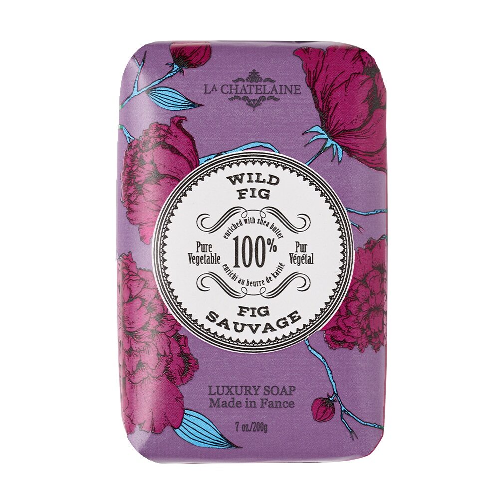 La Chatelaine Luxury Wrapped Soap Wild Fig 200g - Isabel Harris