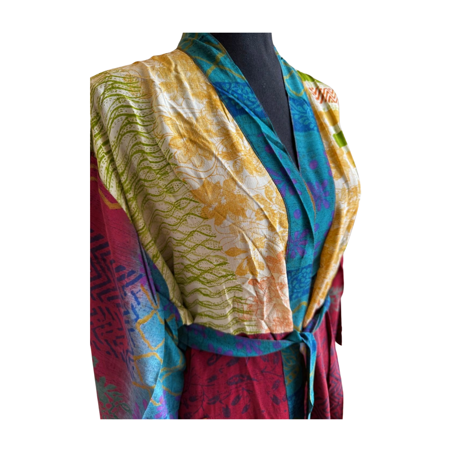 Silk Patchwork Kimono #35