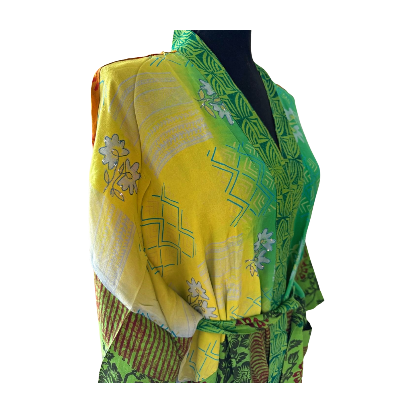 Silk Patchwork Kimono #28