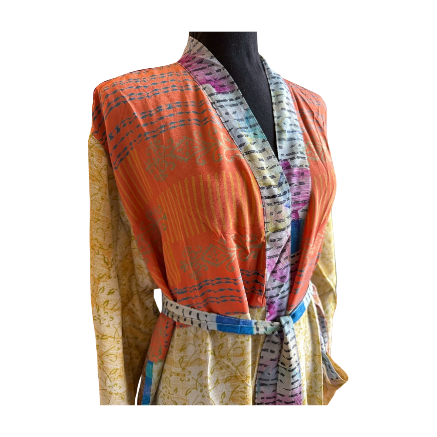 Silk Patchwork Kimono #34