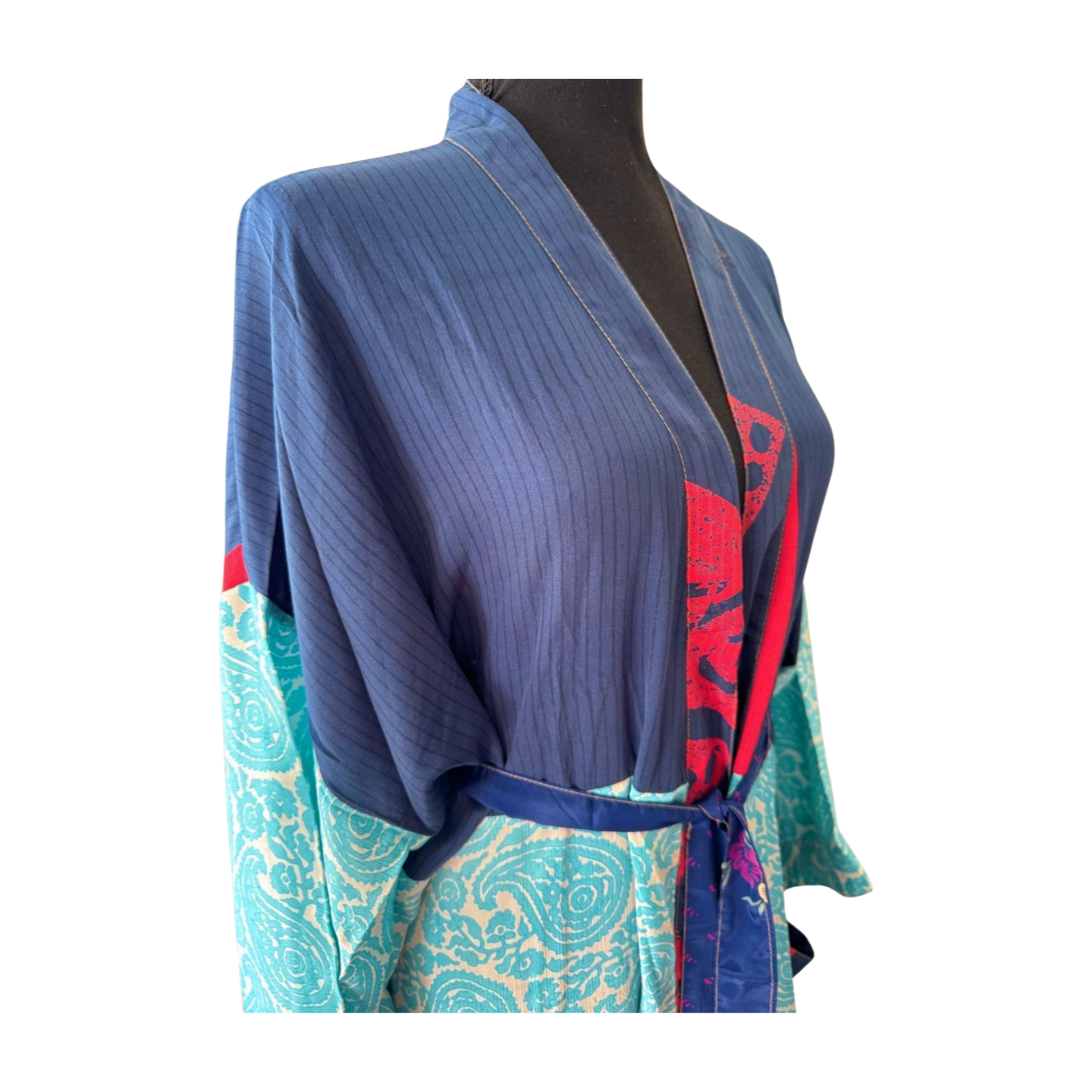 Silk Patchwork Kimono #26