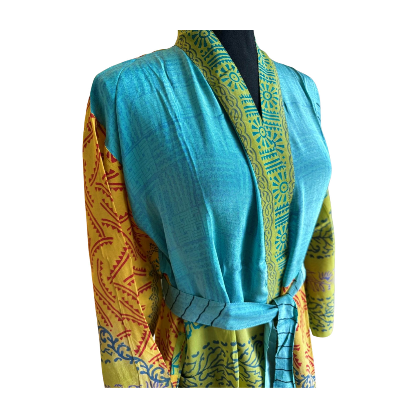 Silk Patchwork Kimono #36