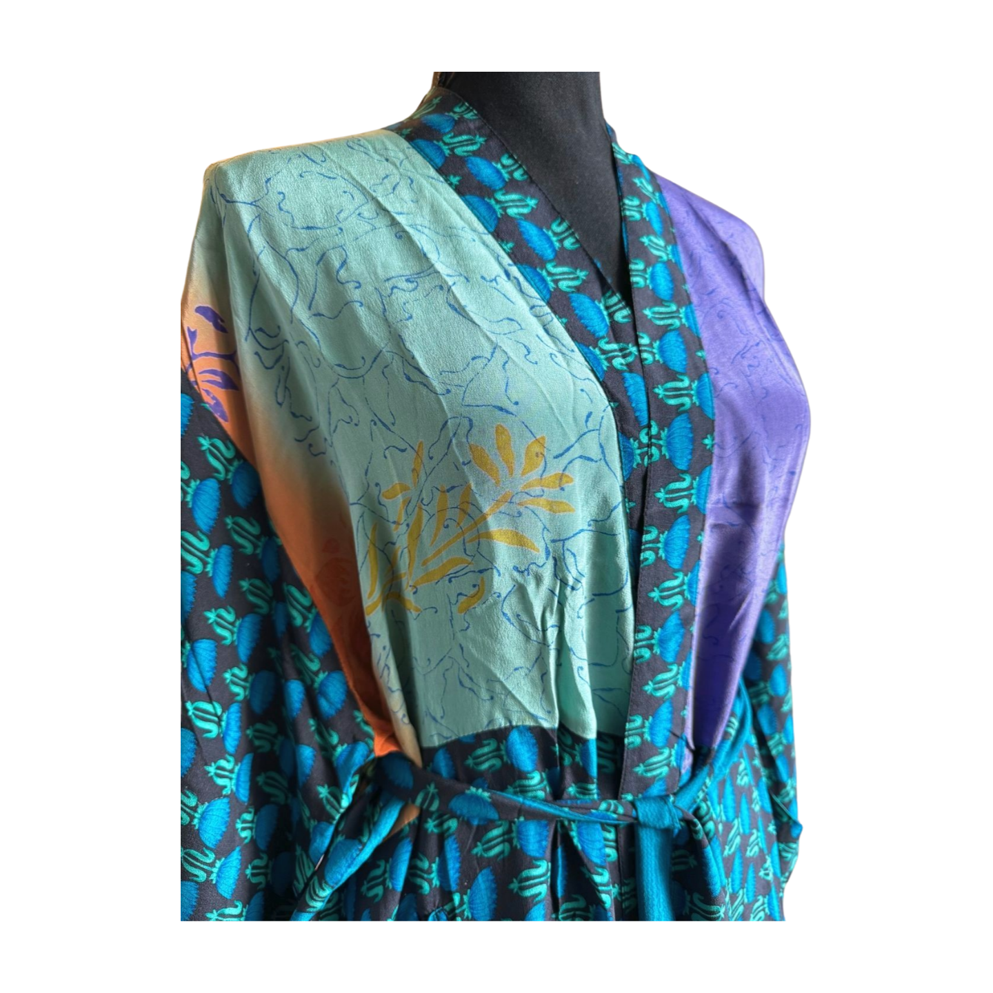 Silk Patchwork Kimono #30