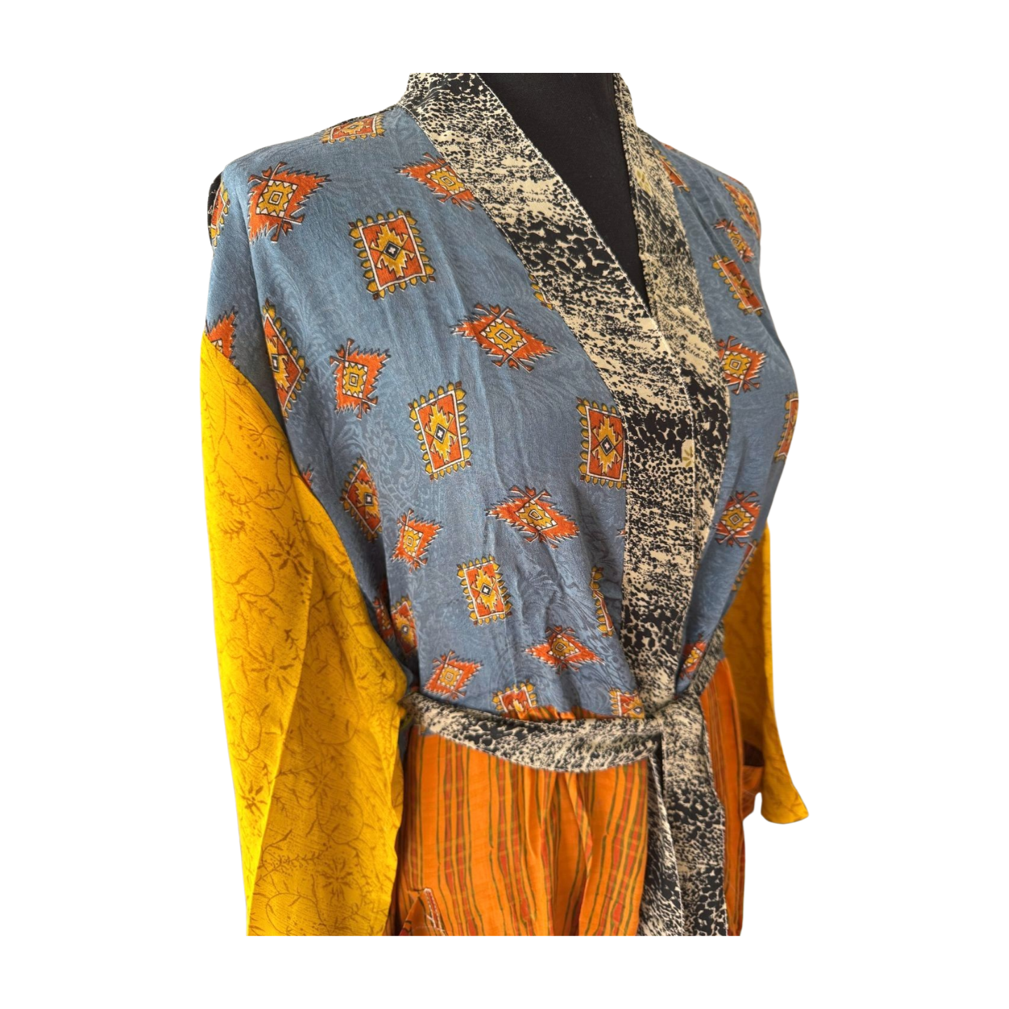 Silk Patchwork Kimono #27