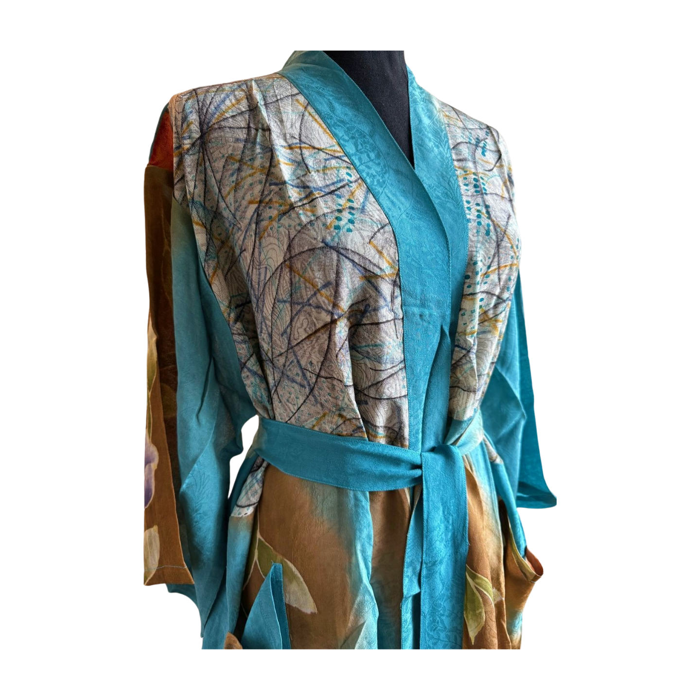 Silk Patchwork Kimono #33