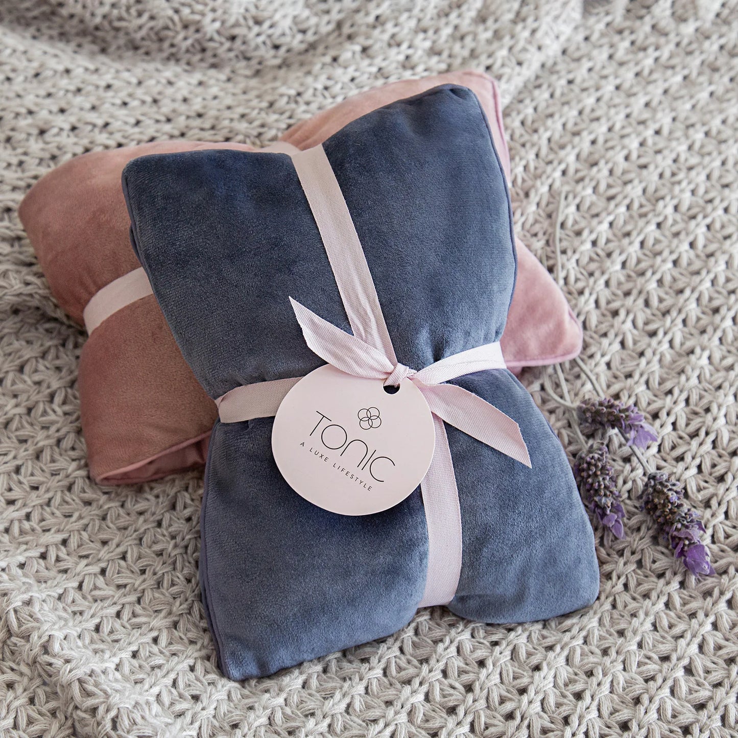 Tonic Heat Pillow - Luxe Velvet - Storm - Isabel Harris