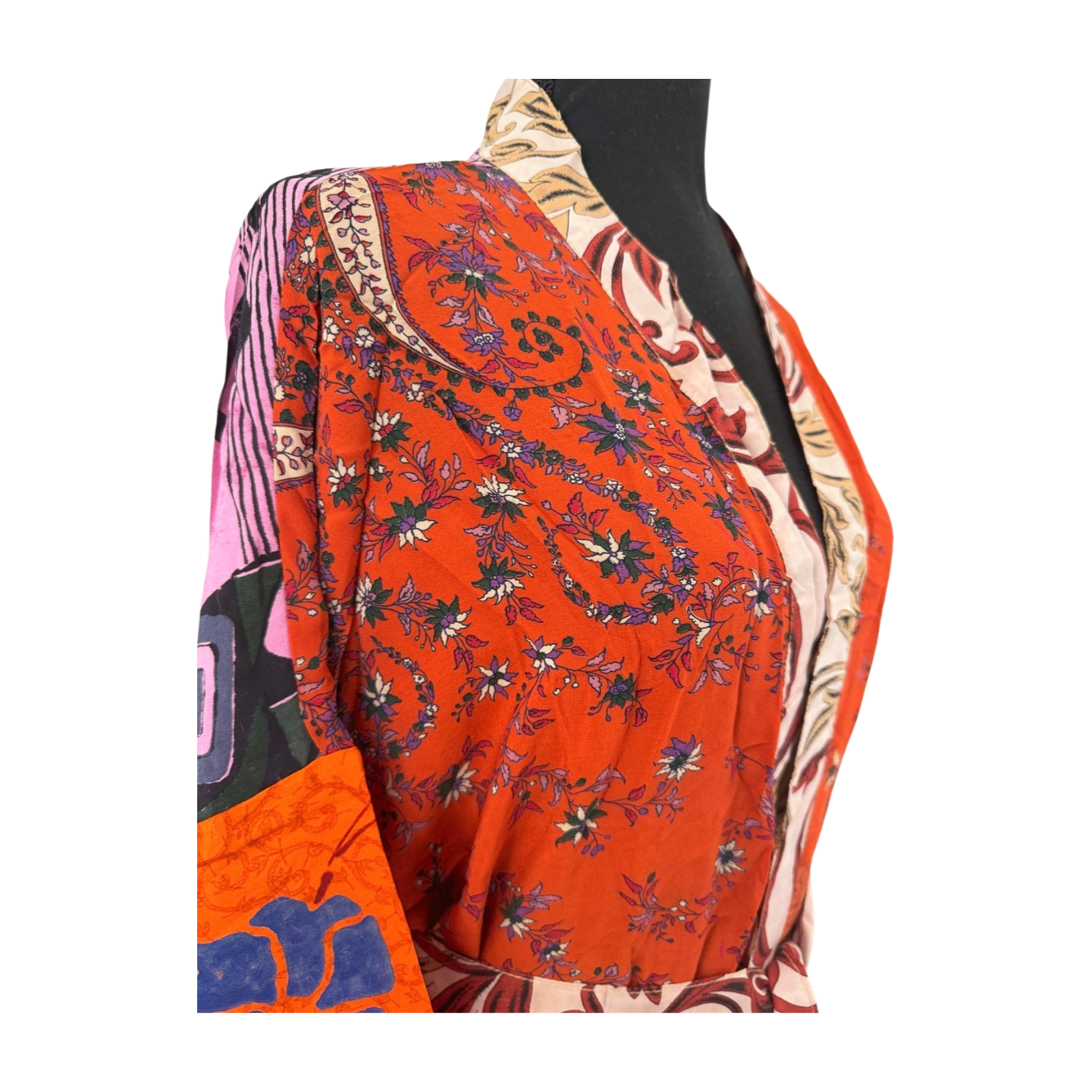 Silk Patchwork Kimono #12