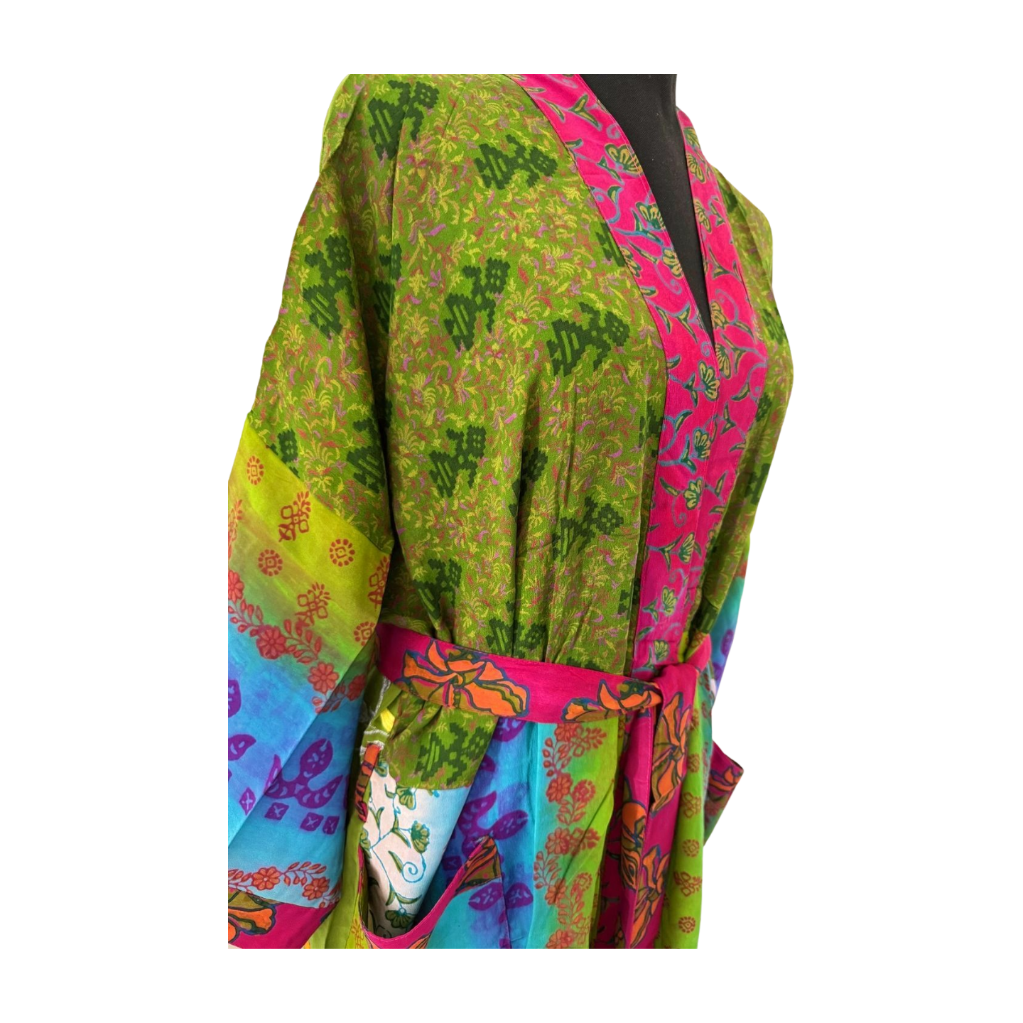 Silk Patchwork Kimono #21