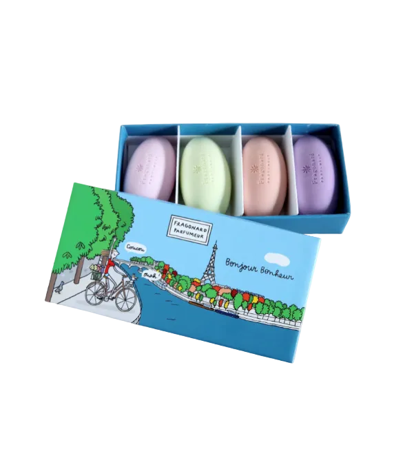 Fragonard Boxed Soap Set - Bonjour Bonheur - Isabel Harris