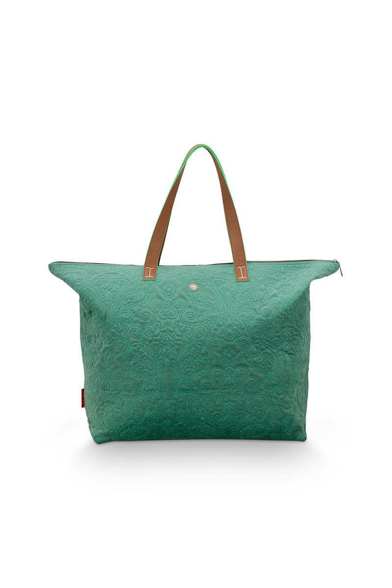 Pip Studio Quiltey Days Tote Bag - Green - Isabel Harris