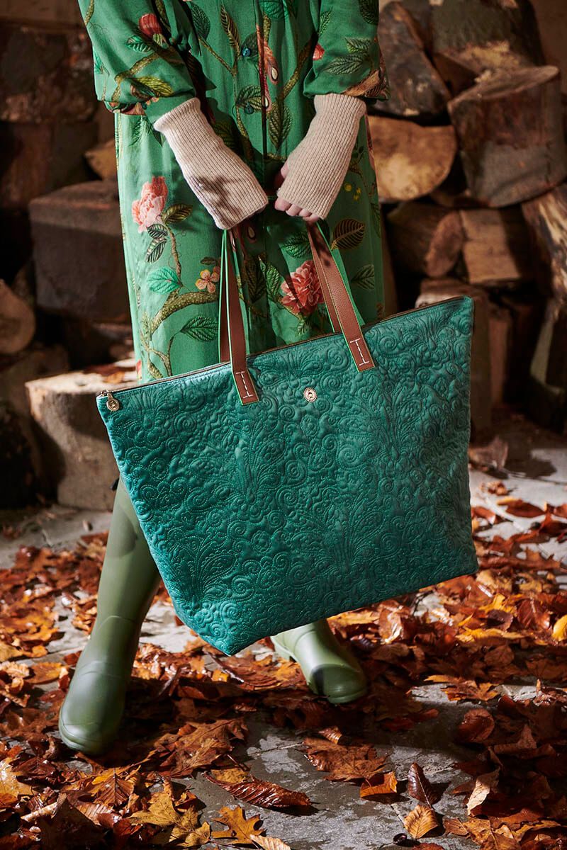 Pip Studio Quiltey Days Tote Bag - Green - Isabel Harris
