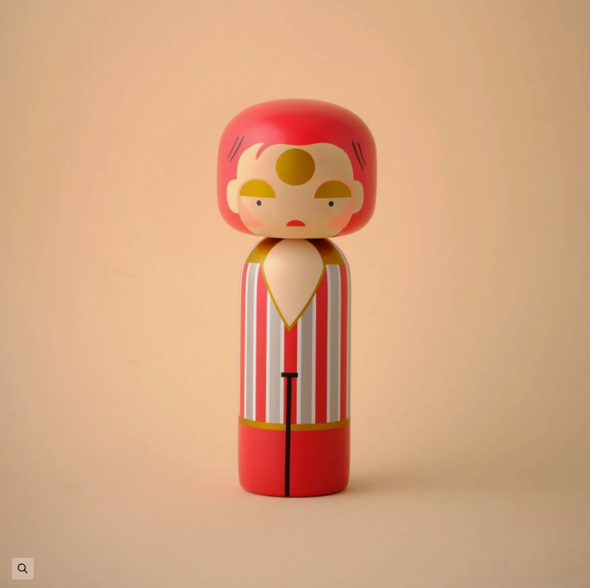 Lucie Kaas Designer Kokeshi - Ziggy Stardust - Isabel Harris