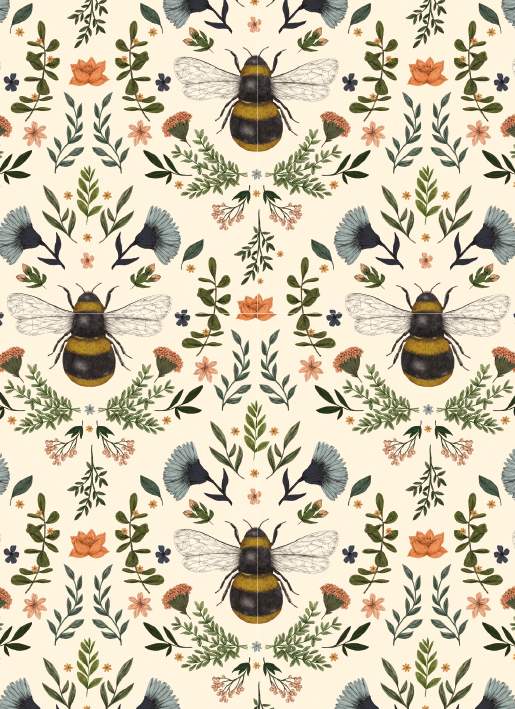 Greeting Card -  Bumblebees - Isabel Harris