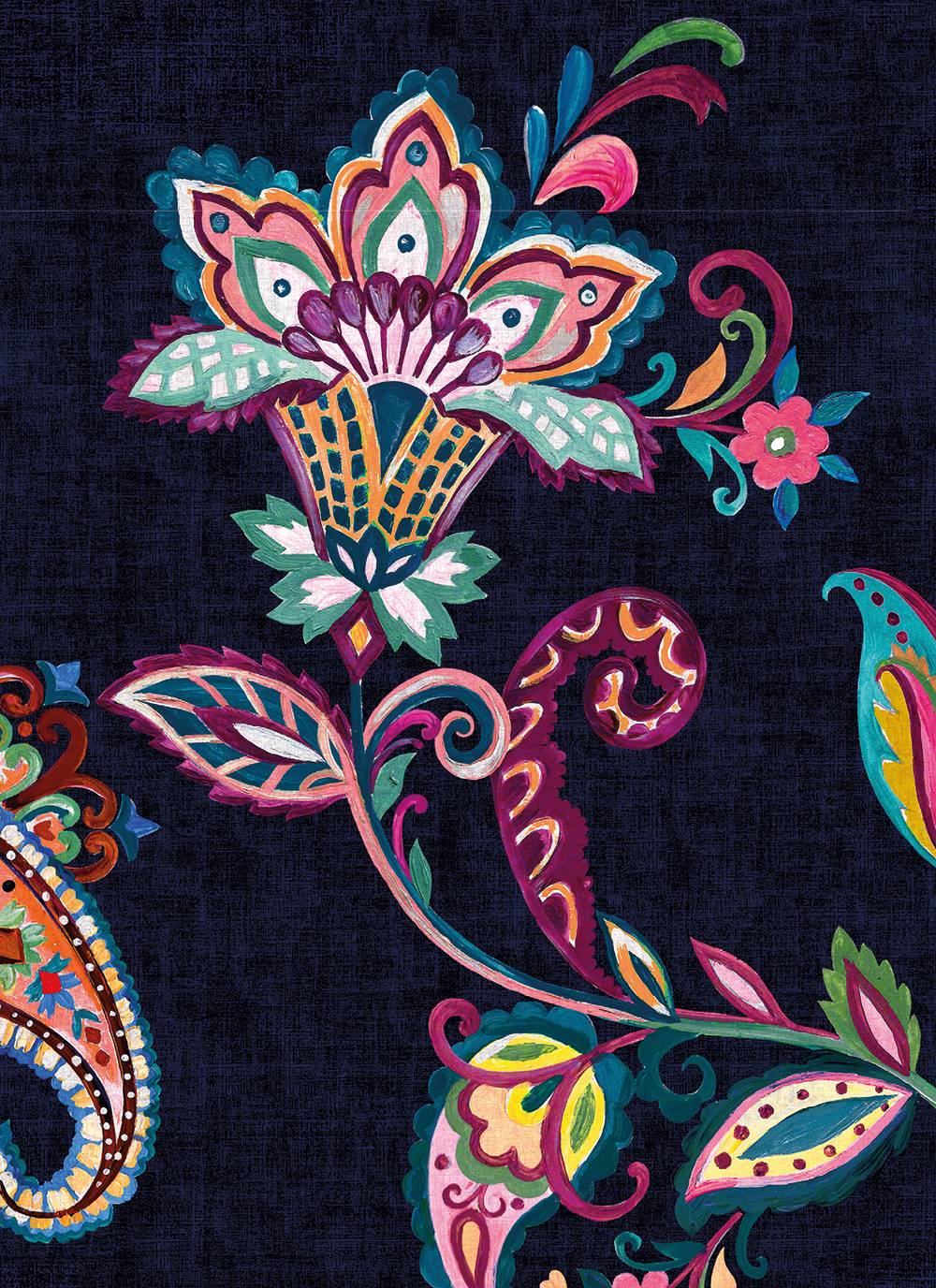 Greeting Card - Paisley with Black - Isabel Harris