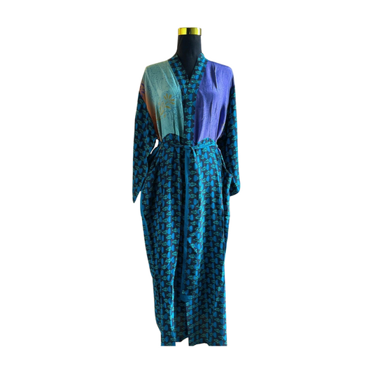 Silk Patchwork Kimono #30