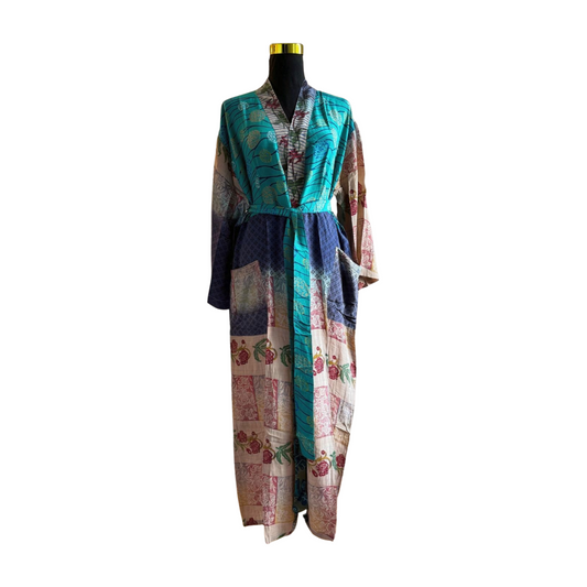 Silk Patchwork Kimono #38