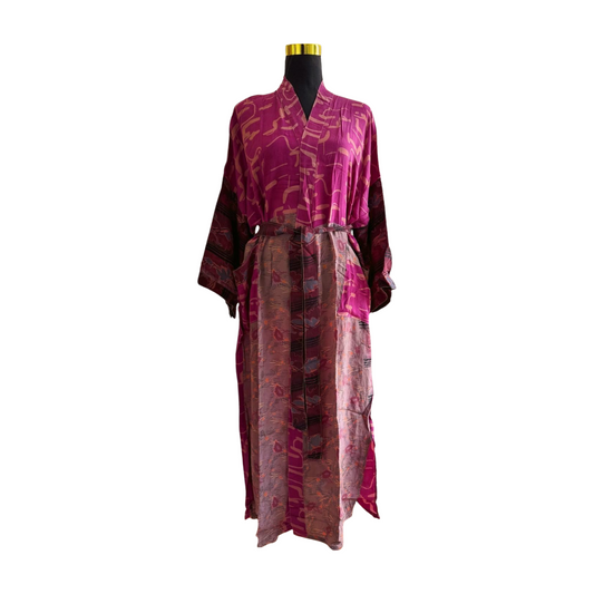 Silk Patchwork Kimono #44 - Isabel Harris