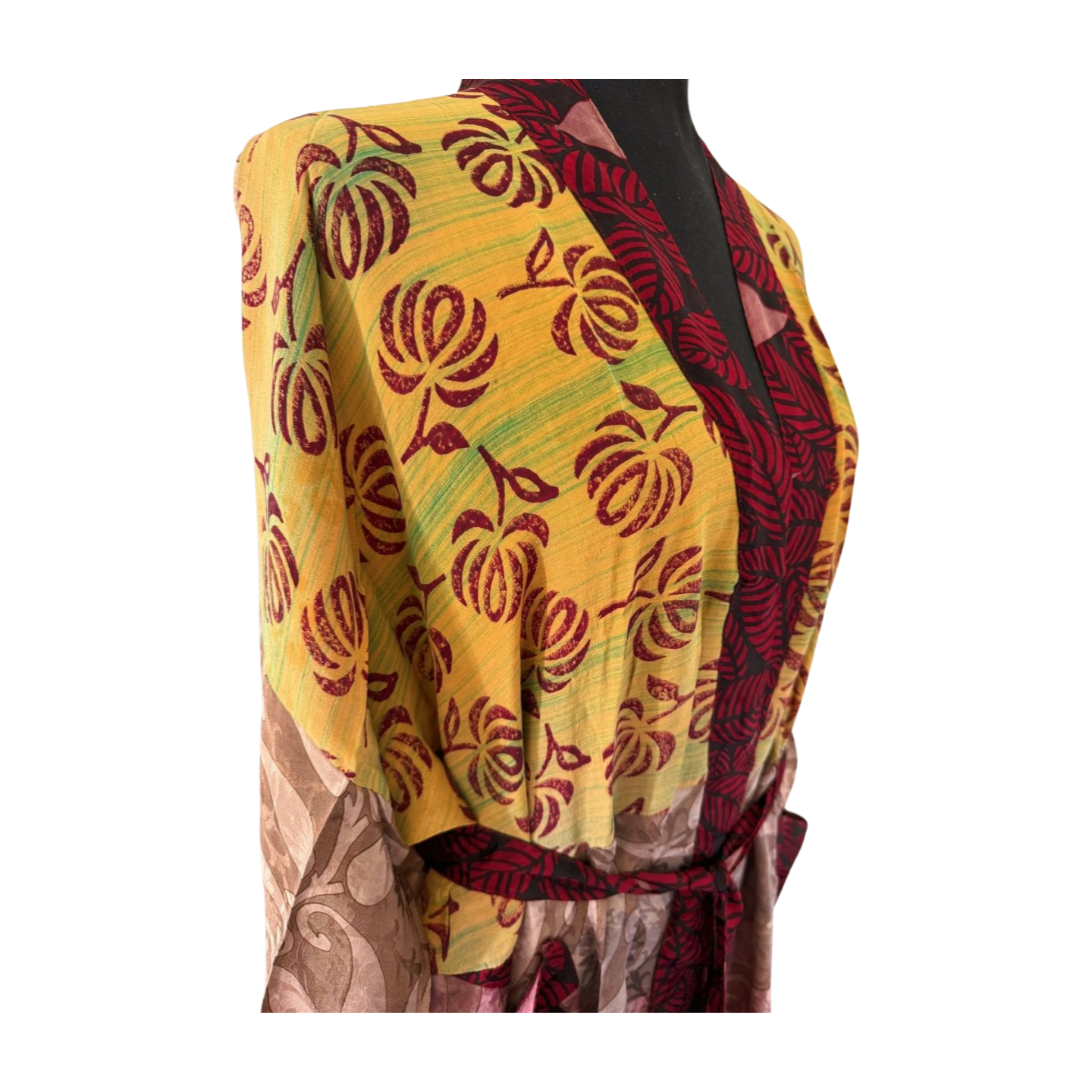 Silk Patchwork Kimono #23
