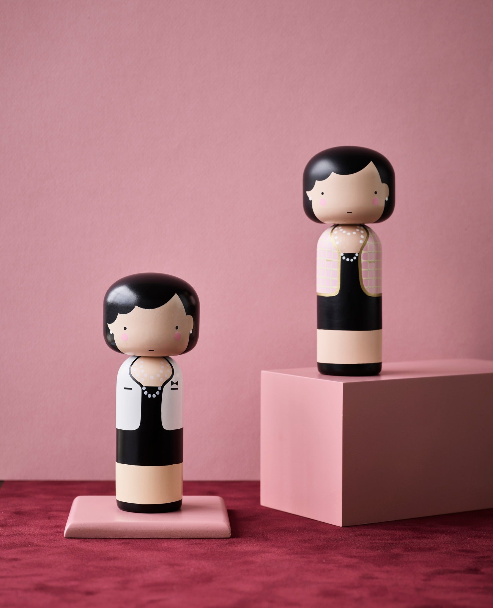 Lucie Kaas Designer Kokeshi - Coco Pink - Isabel Harris