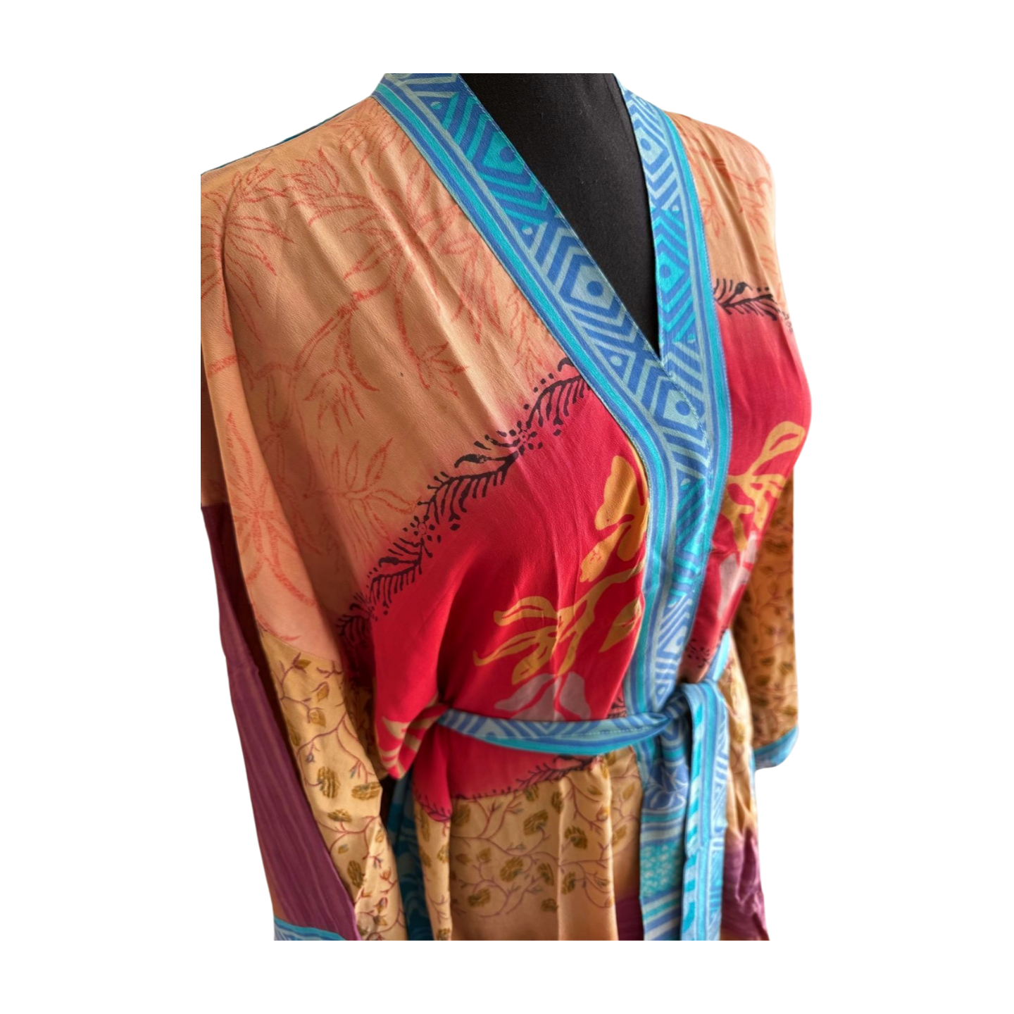 Silk Patchwork Kimono #48 - Isabel Harris