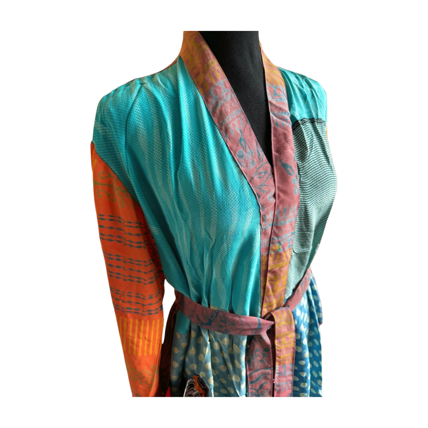 Silk Patchwork Kimono #50 - Isabel Harris