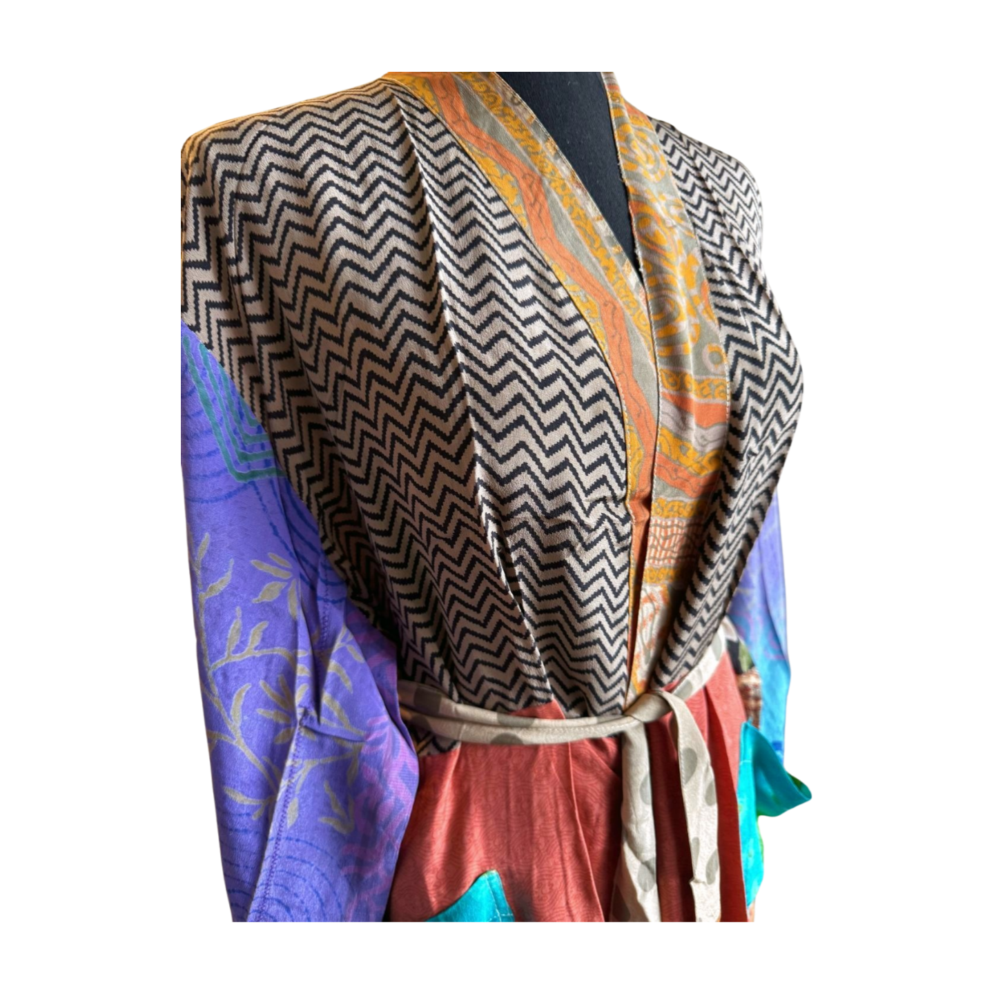 Silk Patchwork Kimono #53 - Isabel Harris
