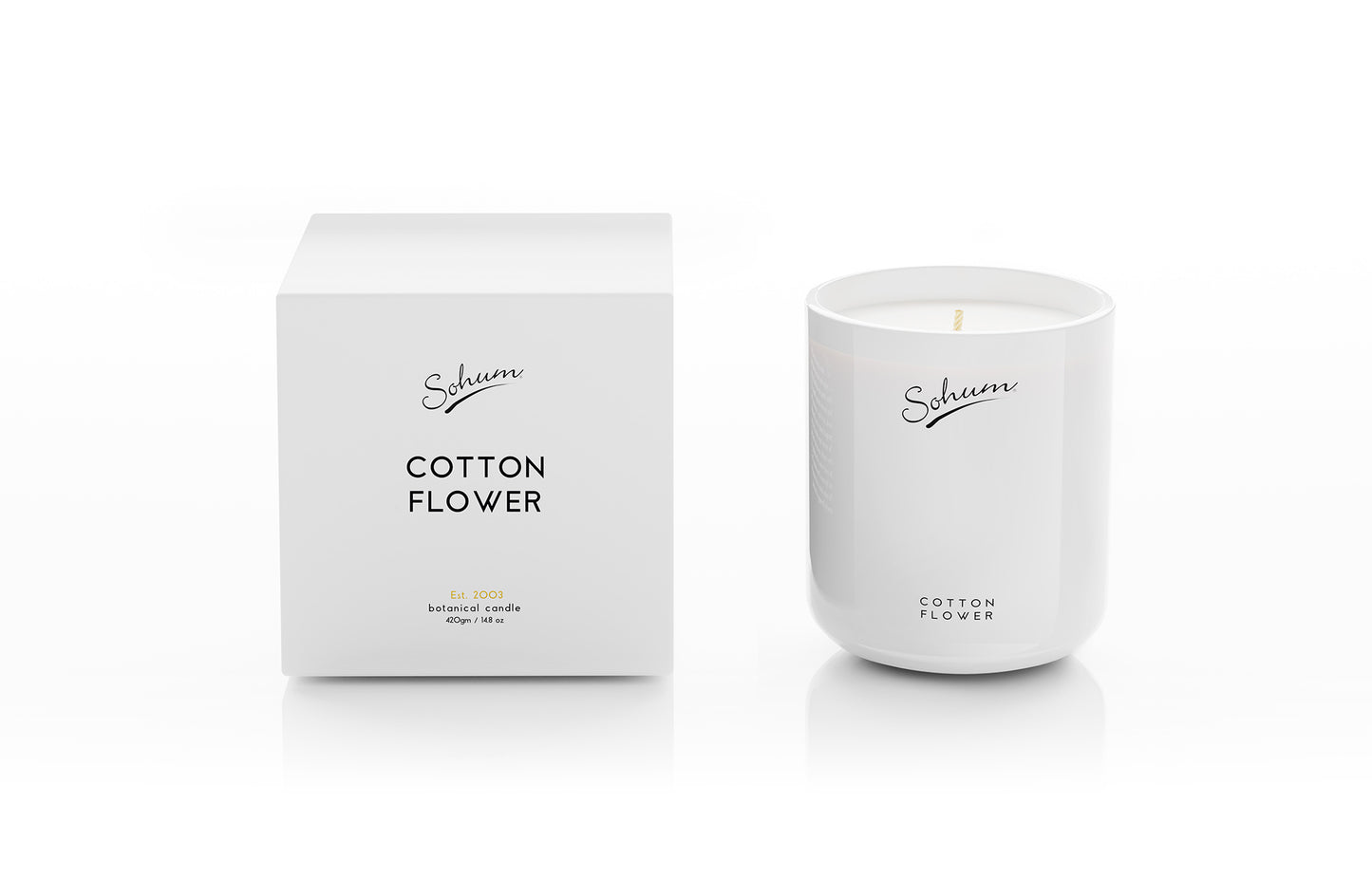 Sohum Scented Candle Cotton Flower