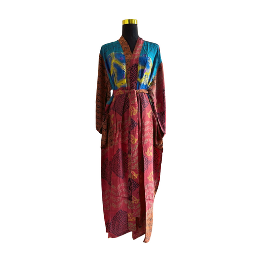 Silk Patchwork Kimono #47 - Isabel Harris