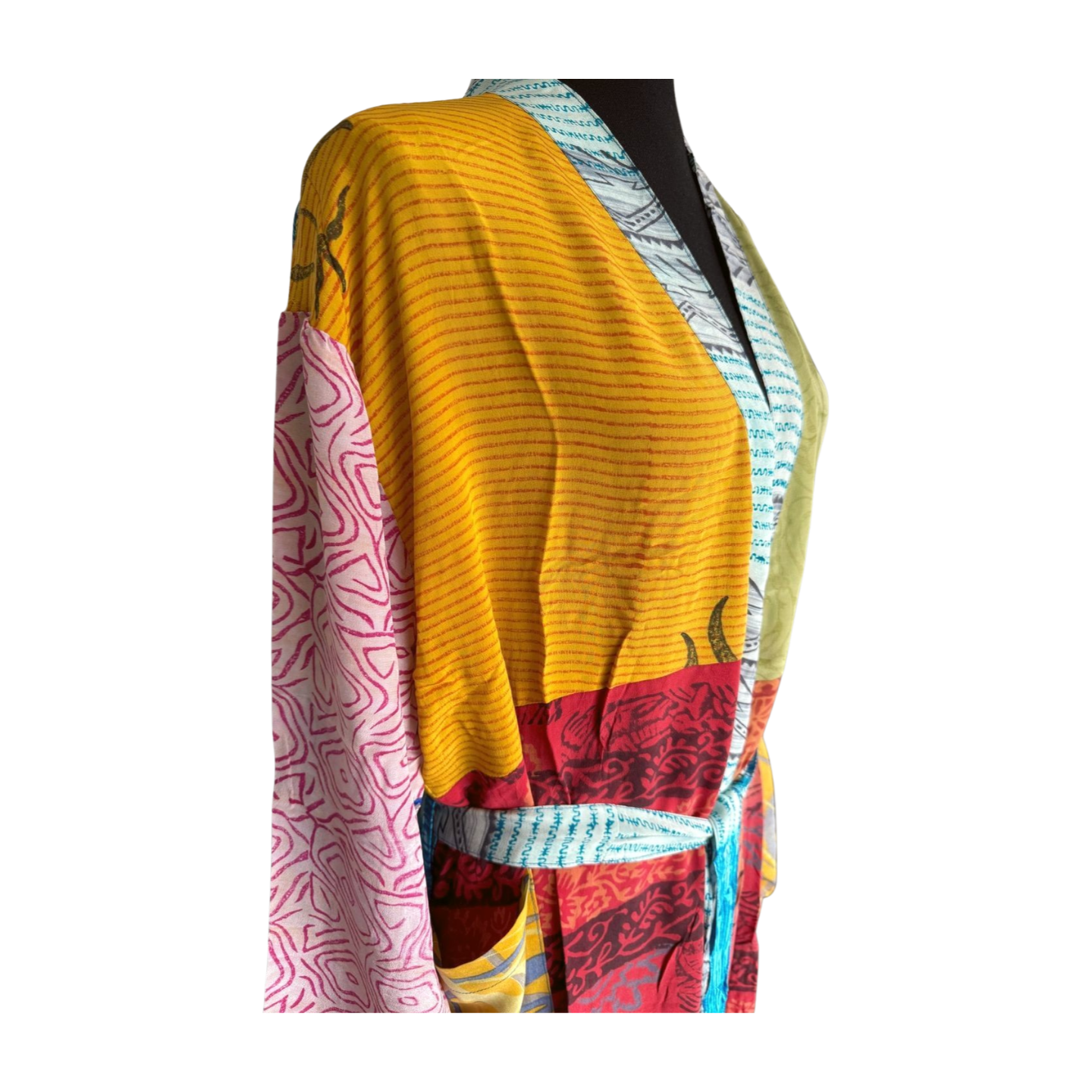 Silk Patchwork Kimono #23