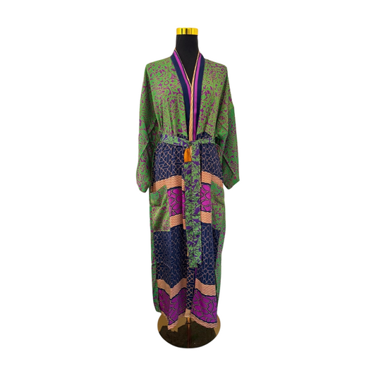 Silk Patchwork Kimono #18
