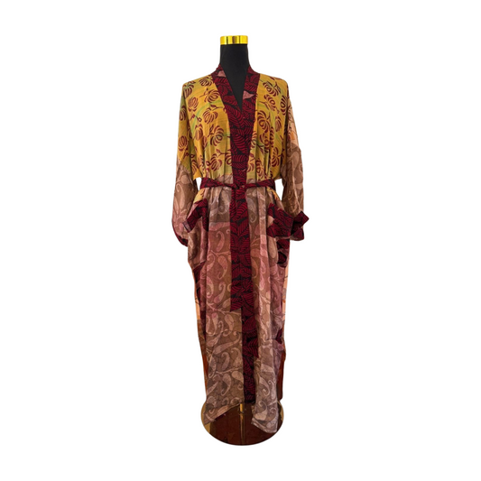 Silk Patchwork Kimono #23