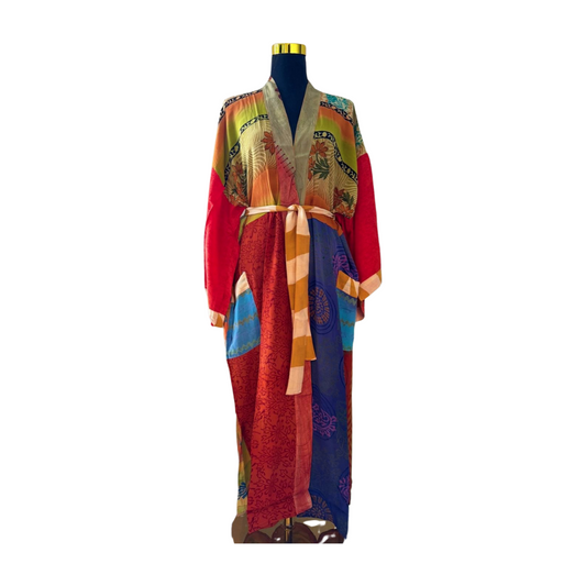 Silk Patchwork Kimono #29