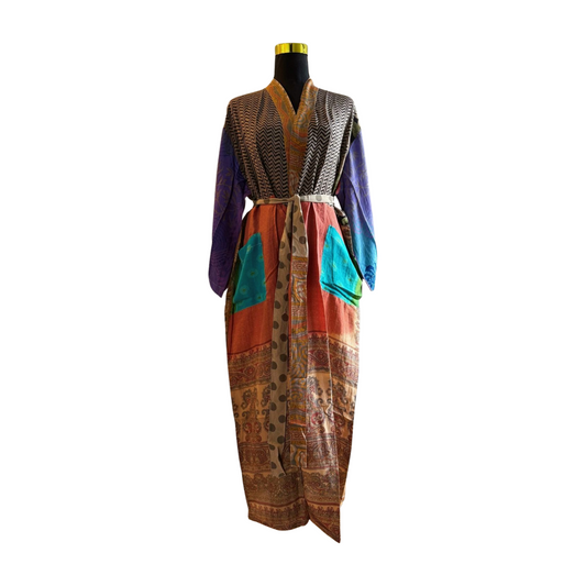 Silk Patchwork Kimono #53 - Isabel Harris
