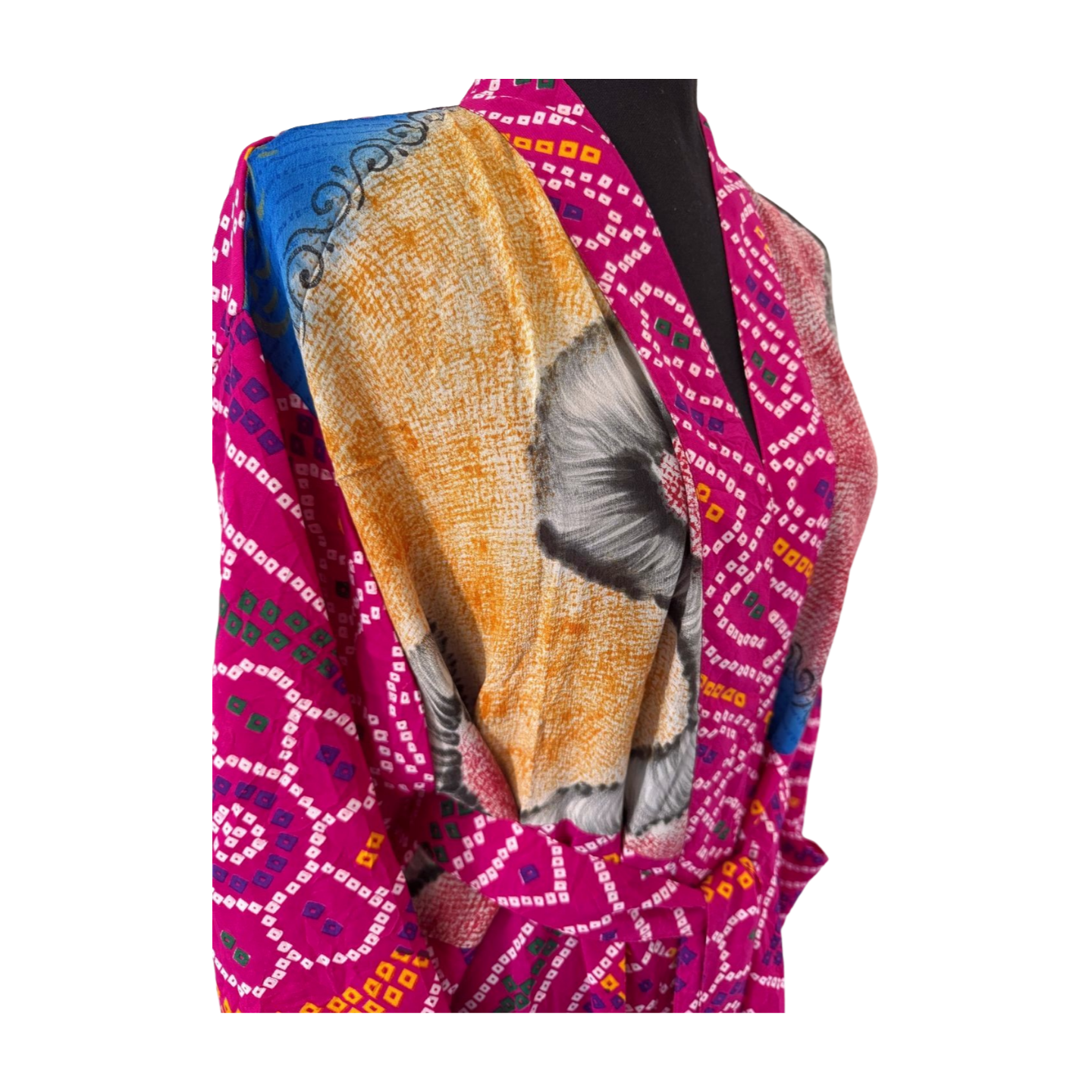 Silk Patchwork Kimono #22