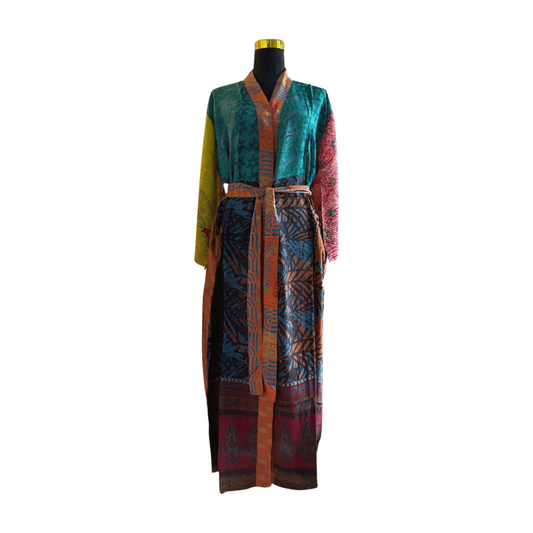 Silk Patchwork Kimono #54 - Isabel Harris
