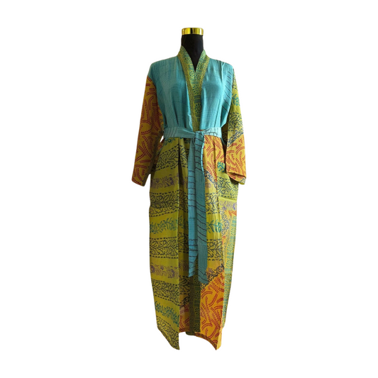 Silk Patchwork Kimono #36