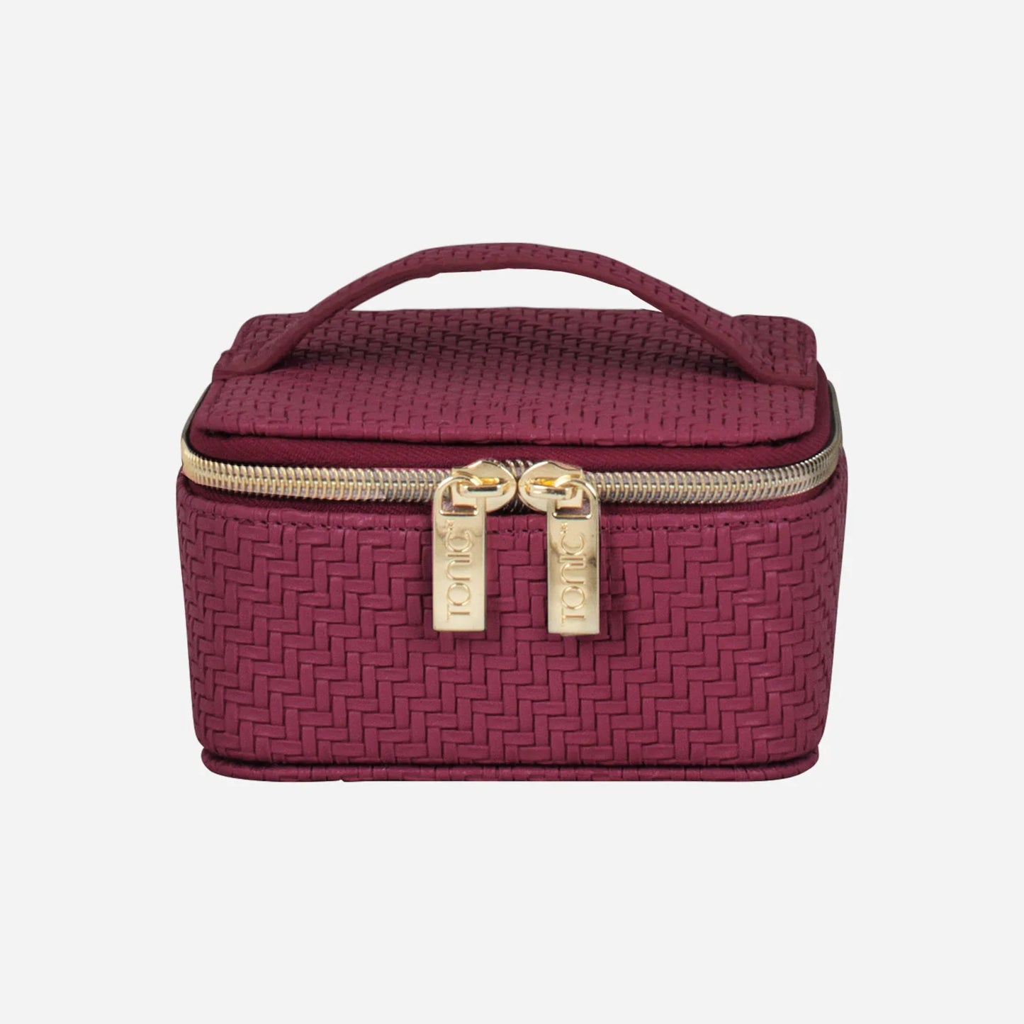 Tonic Jewellery Cube - Herringbone - Plum - Isabel Harris