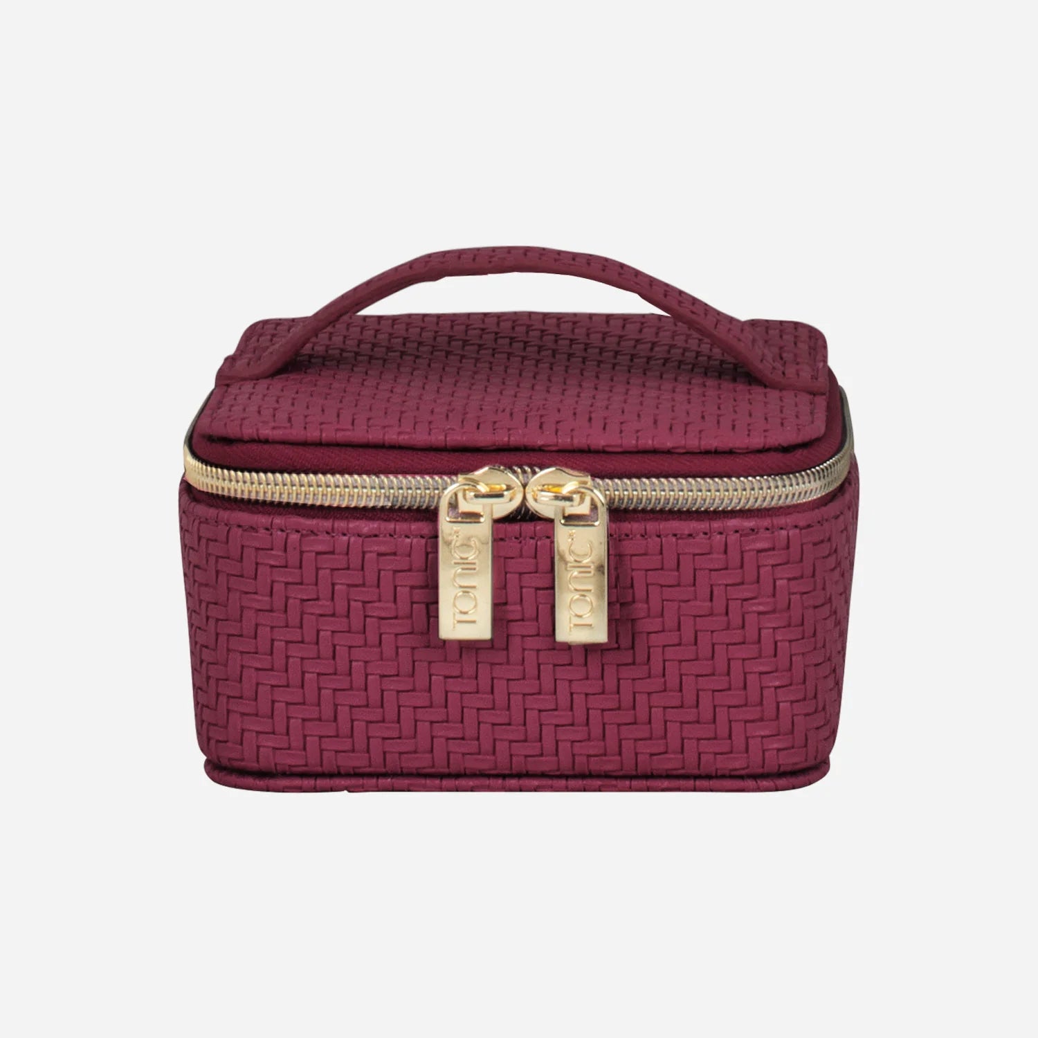 Tonic Jewellery Cube - Herringbone - Plum - Isabel Harris