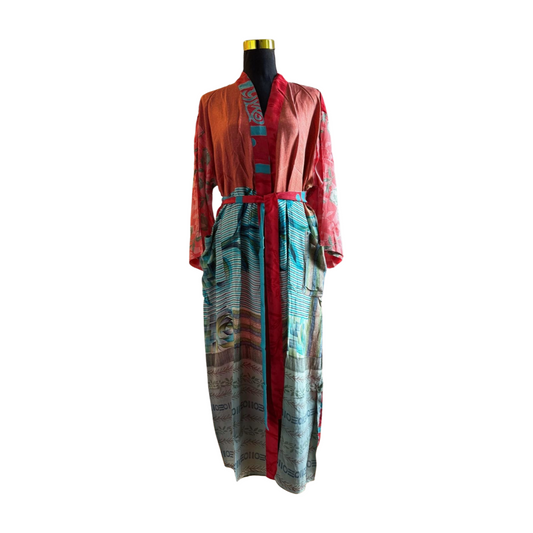 Silk Patchwork Kimono #32
