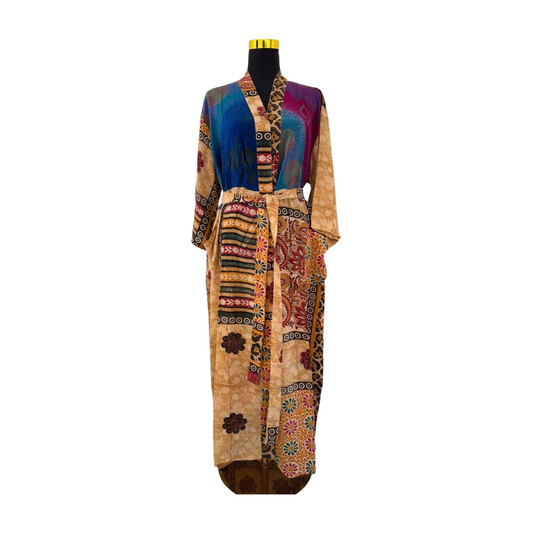Silk Patchwork Kimono #20