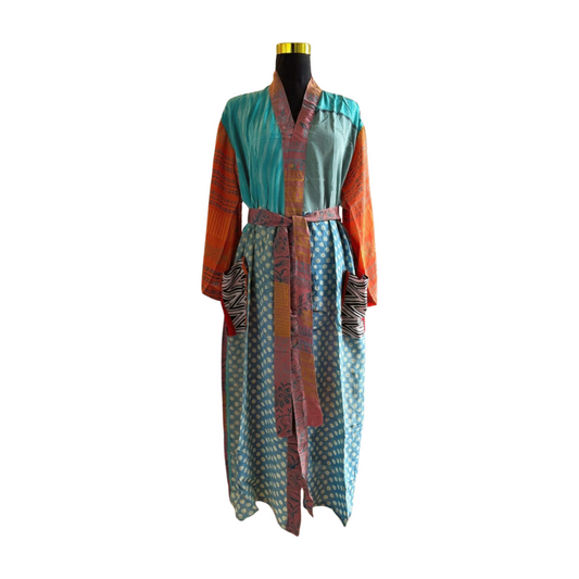 Silk Patchwork Kimono #50 - Isabel Harris