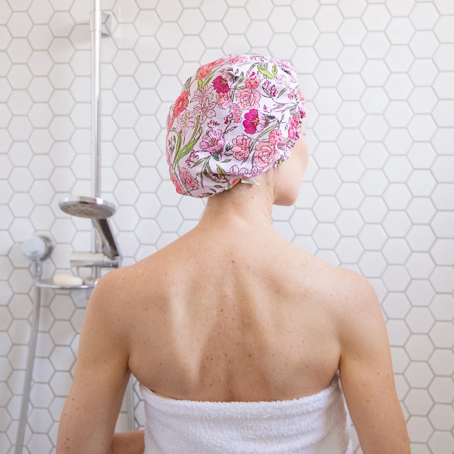 Tonic Shower Cap - Fleur - Rose - Isabel Harris
