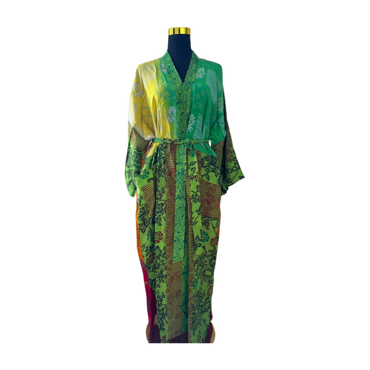 Silk Patchwork Kimono #28