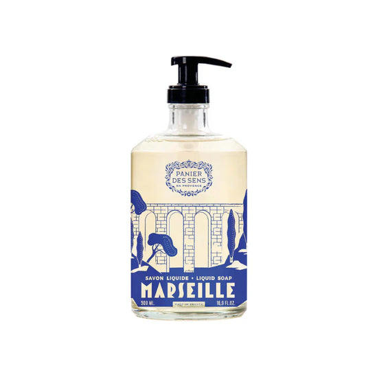 Panier des Sens Marseille Liquid Soap in Olive Glass - Limited Edition Blue 2025 500ml