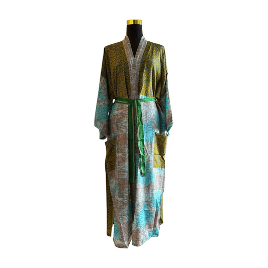 Silk Patchwork Kimono #52 - Isabel Harris